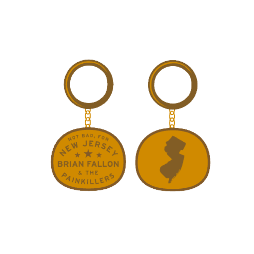 Oxford Pennant New Jersey Brass Keychain - Keychain