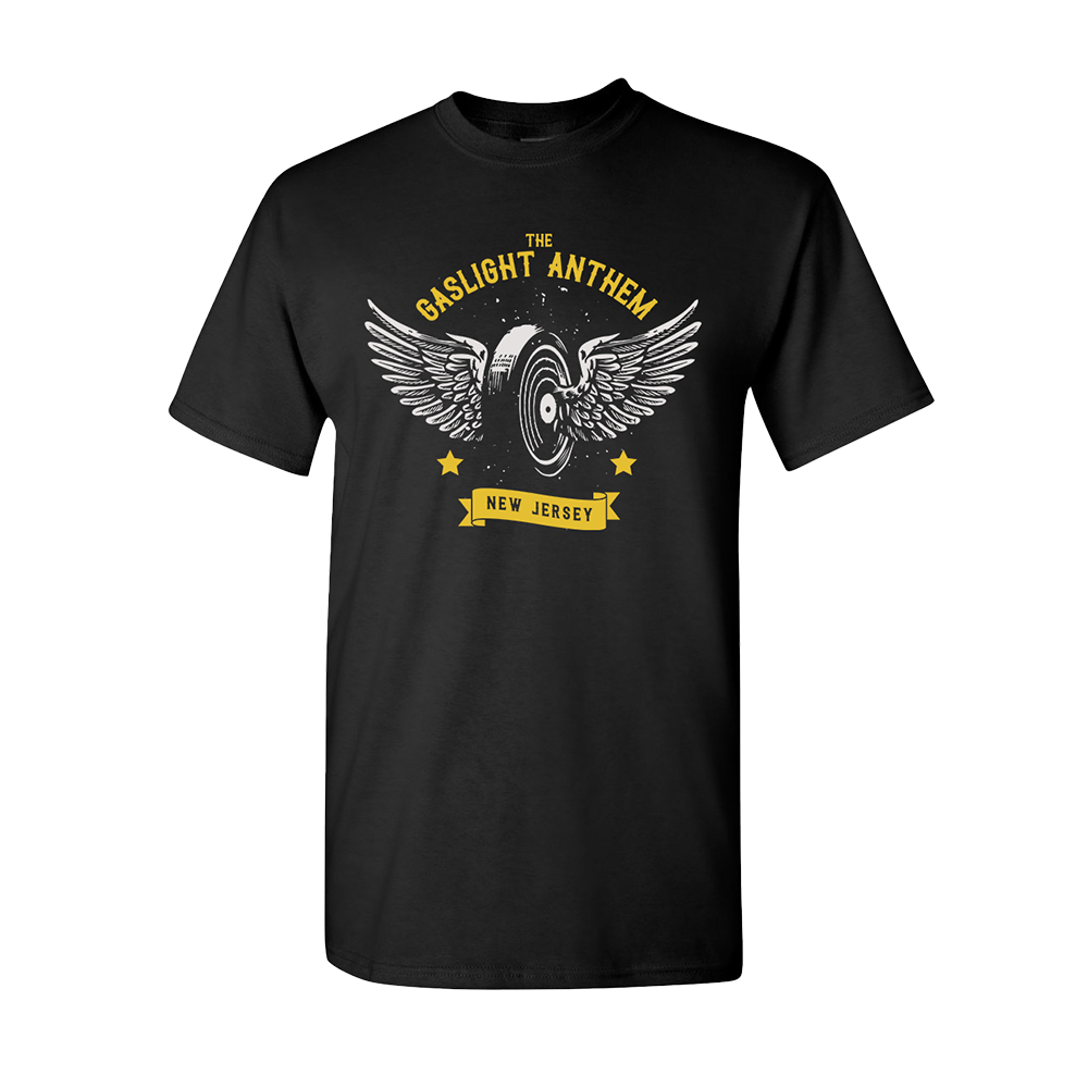 The Gaslight Anthem - Flying Wheel T-Shirt – The Gaslight Anthem Store